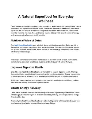 A Natural Superfood For Everyday Wellness