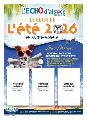 Echo d'Alsace - Guide de l'été 2026 - Maquette et Tarifs