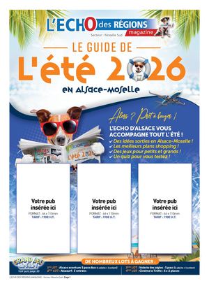 Echo Moselle Sud - Guide de l'été 2026 - Maquette et Tarifs