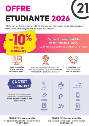 Offre étudiante 2026