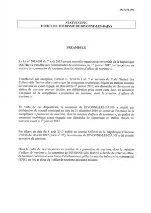 Statuts Epic Signés