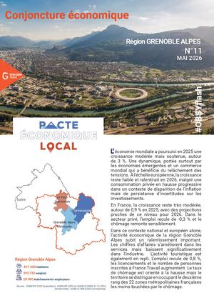 Note de conjoncture de la région Grenoble Alpes - Mai 2026
