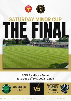 Saturday Minor Cup Programme - 2025/26