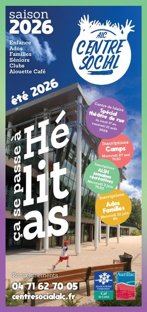 Gazette de l'été 2026 Centre Social d'Hélitas