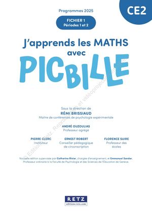 J'apprends les maths avec Picbille CE2 - Fichier en 2 volumes