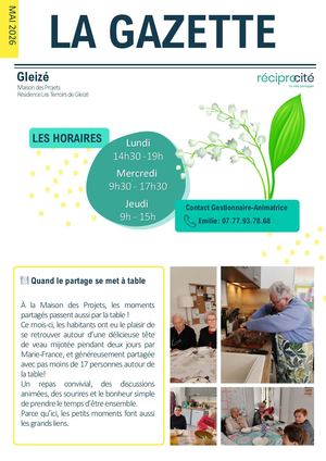Gazette Mai 2026 Gleizé