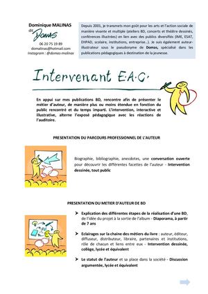 Dominique Malinas Dit Domas - Intervenant EAC