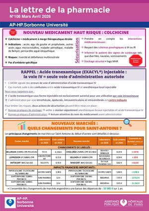 Lettre Pharmacie Sat Mars Avril 2026