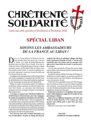 Chrétienté Solidarité spécial LIBAN mai 2026