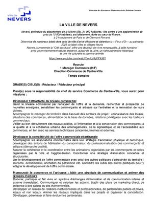 Manager Commerce