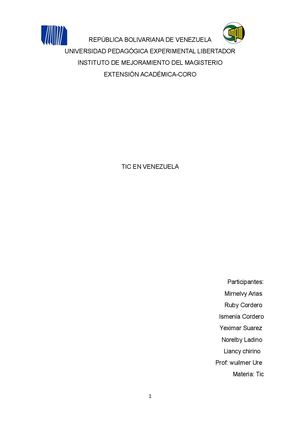 Las Tic En Venezuela