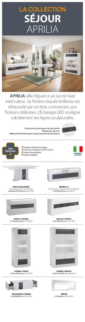Plv Gamme 1500x400mm Audemi Sejour Aprilia
