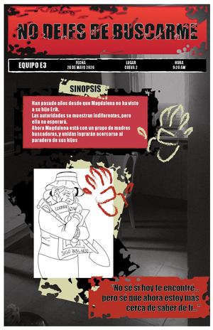 Poster No Dejes De Buscarme