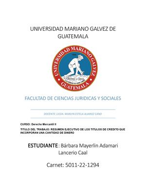 Derecho Mercantil Ii
