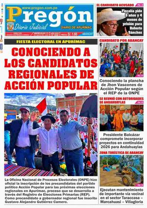 2026 05 13 Diario Pregon Apu
