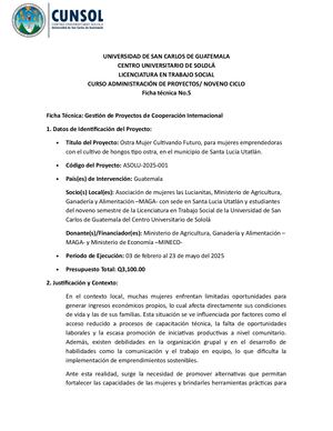 Ficha Técnica Segundo Parcial