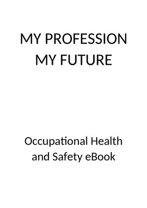 My Professıon My Future e Book