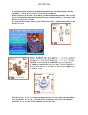 Vestidos Tpícos