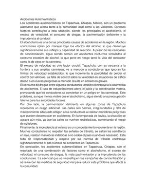 Accidentes Automovilísticos
