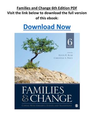 Families And Change 6th Edition PDF