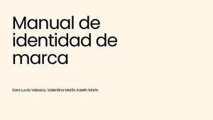 Presentación Manual De Identidad Visual Conchita