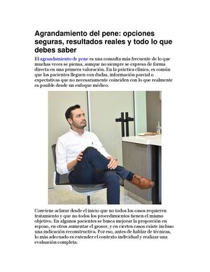 Agrandamiento Del Pene Opciones Seguras, Resultados Reales Y Todo Lo Que Debes Saber