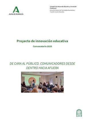 Proyecto De Innovación De Cara Al Público
