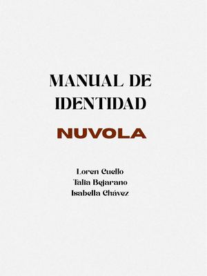 Manual De Identidad Nuvola