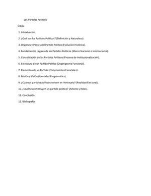 Los Partidos Políticos