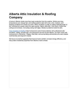 Alberta Attic Insulation & Roofing Company