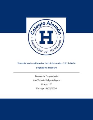 Portafolio De Evidencias 2do Semestre Docx