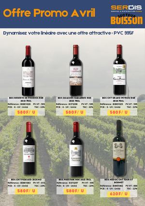 Offre Bordeaux Avril