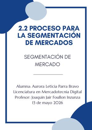 2 2 Proceso Para La Segmentación De Mercados