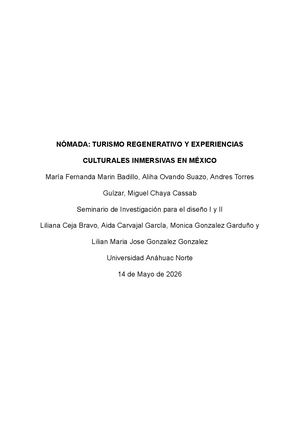 Reporte De Investigación Final Nómada
