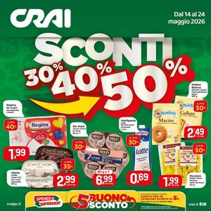 Volantino Crai Tirreno dal 14 al 24 maggio