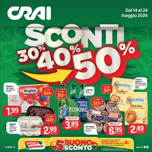Volantino Crai Sardegna dal 14 al 24 maggio