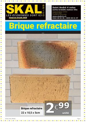 Skal Brico Mai 2026 - Brique réfractaire / Acoustique