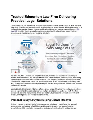 Trusted Edmonton Law Firm Delivering Practical Legal Solutions
