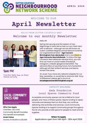 April 26 Sutton Coldfield NNS Newsletter
