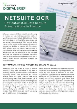 How Automated Data Capture Enhances Finance Operations with NetSuite OCR