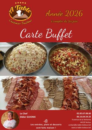Carte Buffet 2026 2