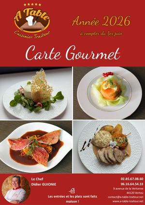 Carte Gourmet 2026 2