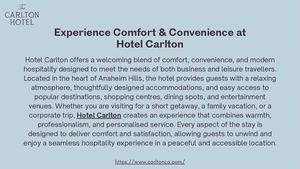 Hotel Carlton Anaheim Hills | Comfortable Stay & Premium Hospitality