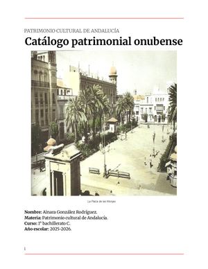 Catálogo Patrimonial Onubense