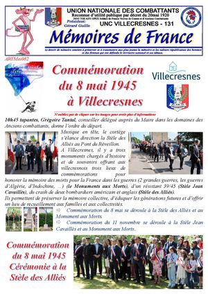 Artmai082026 Commémoration Du 8 Mai 1945 à Villecresnes