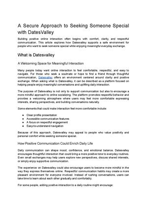 Datesvalley: A Secure Way to Seek Someone Special