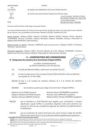 DEL 2026 25 COMMISSION PERMANENTE CAO