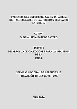 ÁLbum Digital, Ensamble De Las Prendas Vestuario Exterior