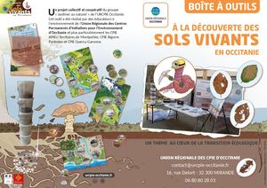 Plaquette sur la boîte à outils "A la découverte des sols vivants !"