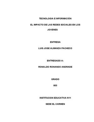 Tecnologia E Informaciòn Luis Jose